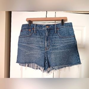 Madewell "the perfect jean short" midrise shorts
